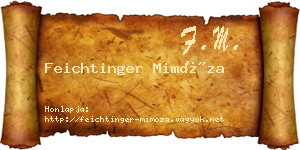 Feichtinger Mimóza névjegykártya